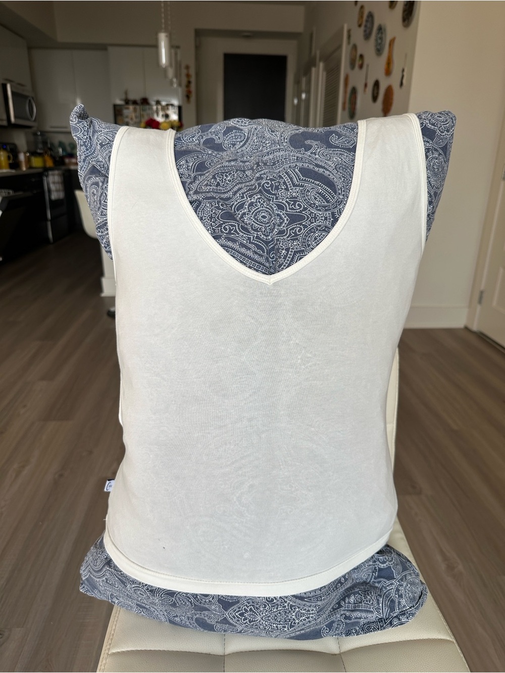 Psylo Organic Cotton Hooded Active Top | Open Back | White